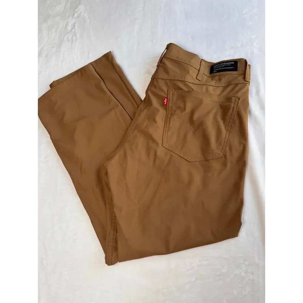 Levi’s 511 Slim Fit Engineered For Movement Pants Men’s W38 L30 Brown Chino